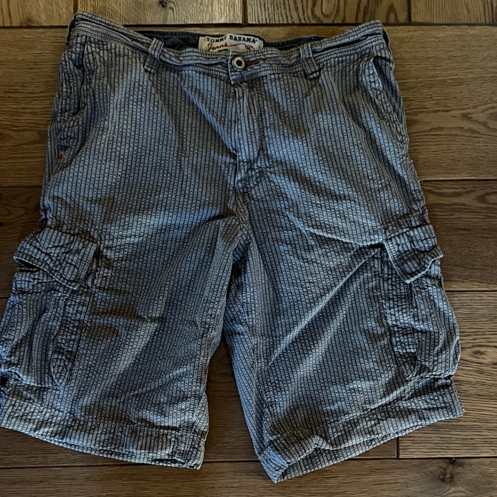 Tommy Bahama Micro-Striped Cargo Shorts